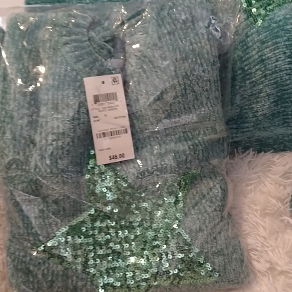 Epic thread sequin star girls  sweater XL - Picture 8 of 8